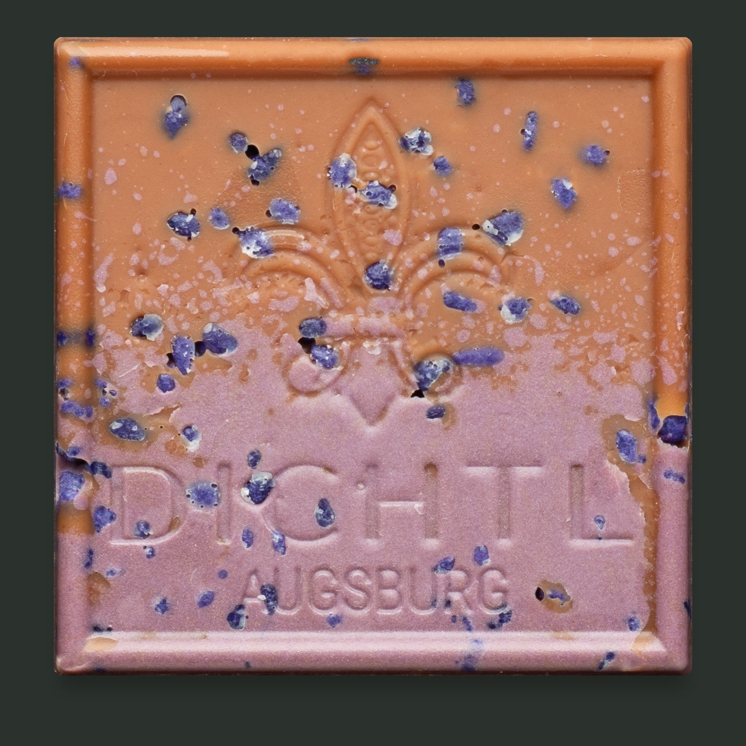 Schokotäfelchen Vollmilch mit Veilchenöl