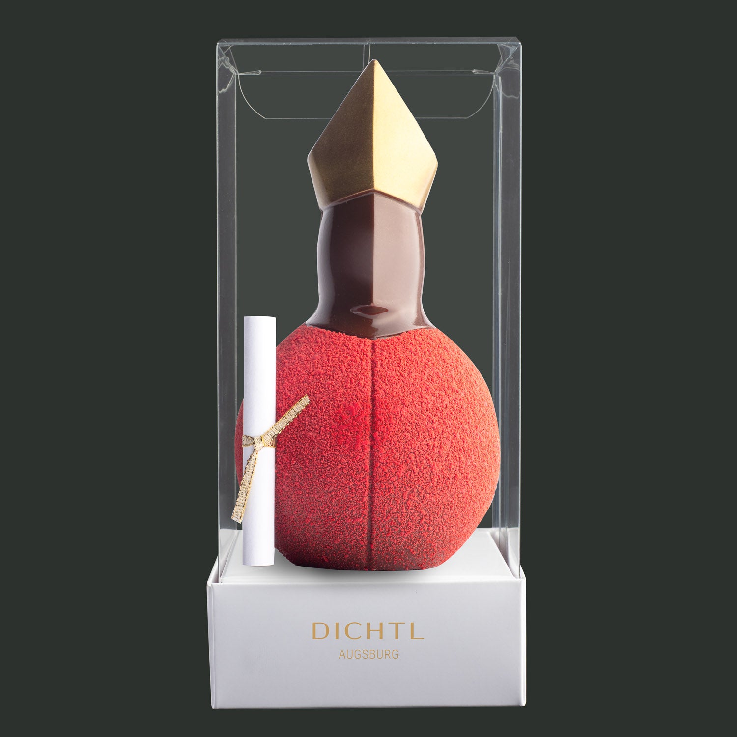 Kugelnikolaus im roten Mantel