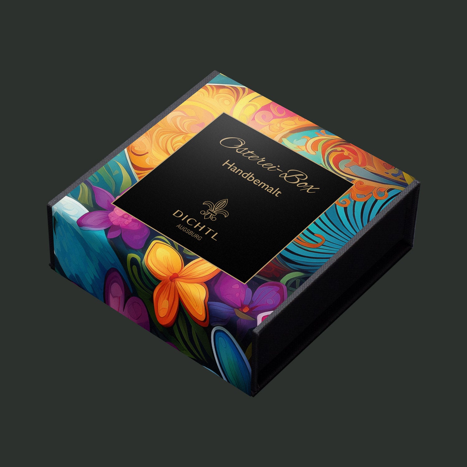 Osterei-Box von Hand bemalt