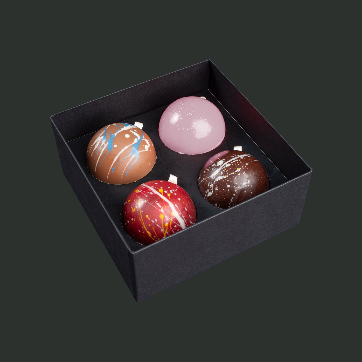 Christbaumkugeln - 4 Stück - im Geschenkkarton